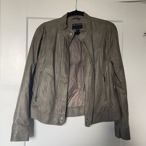 Bernardo Taupe Faux Leather Jacket